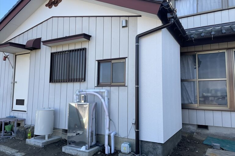交換エコフィール風呂釜給湯器