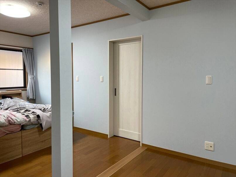 洋室の間仕切り開放して1室にして、1階の和室の床をフローリングにリフォーム和室を洋室へ