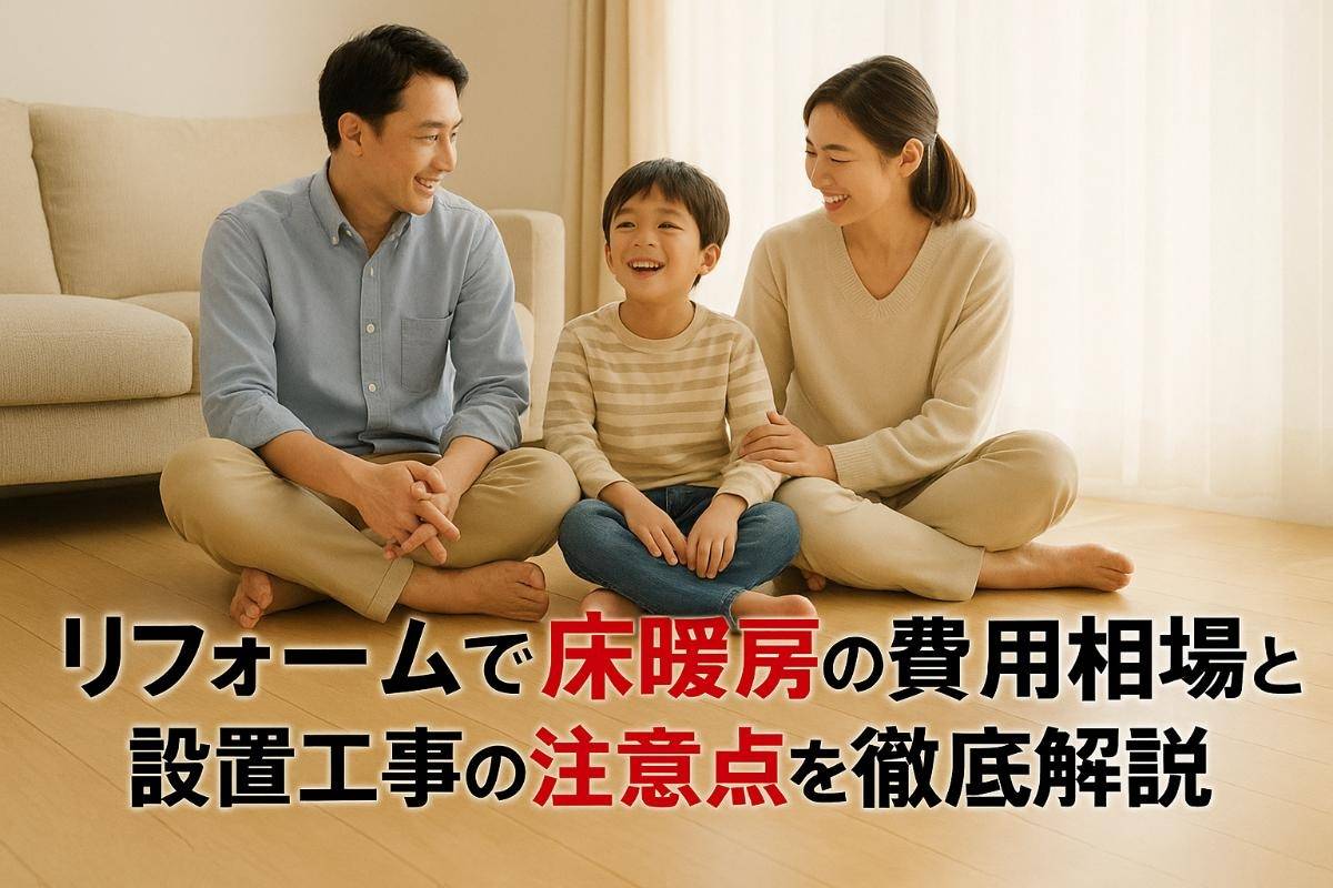 リフォームで床暖房の費用相場と設置工事の注意点を徹底解説