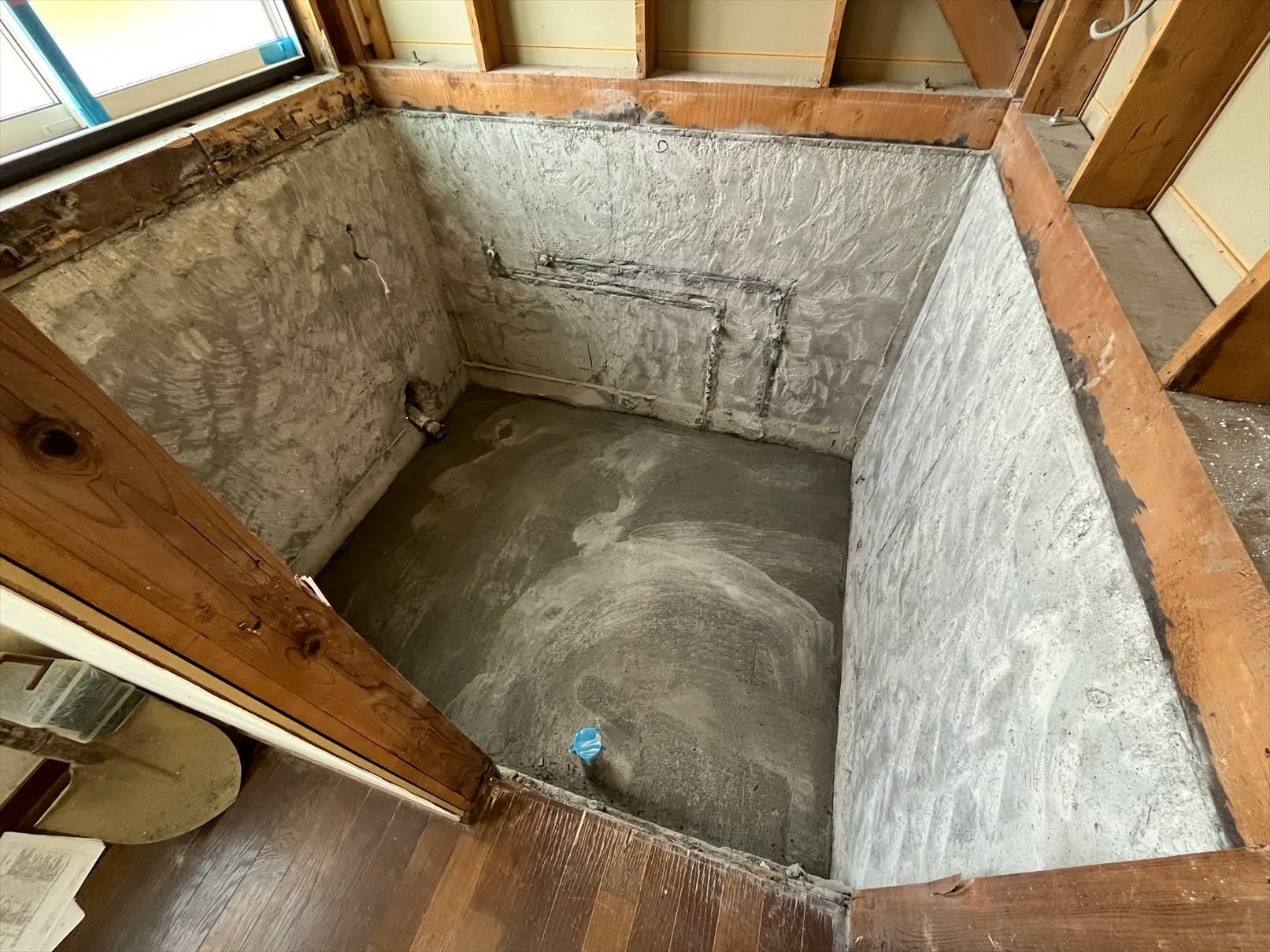 以前は冬になると震えるように寒かった浴室。